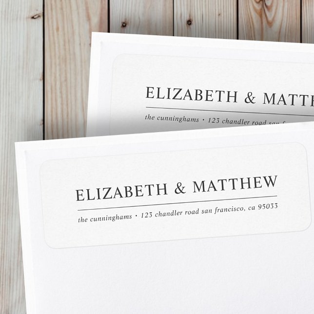 Elegant Simple Modern Return Address Label (Creator Uploaded)