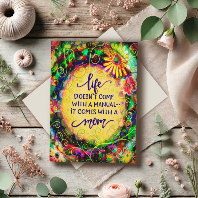 Elegant Simple Mom Funny Quote Mother’s Day Card (Creator Uploaded)