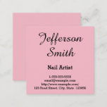 [ Thumbnail: Elegant & Simple Nail Artist Business Card ]