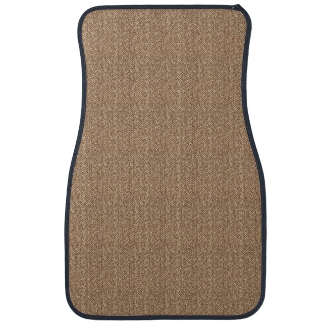 Elegant simple natural bamboo fiber braid car mat (Front)