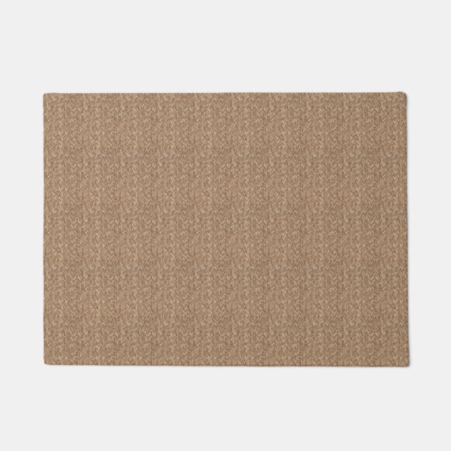 Elegant simple natural bamboo fiber Doormat (Front)