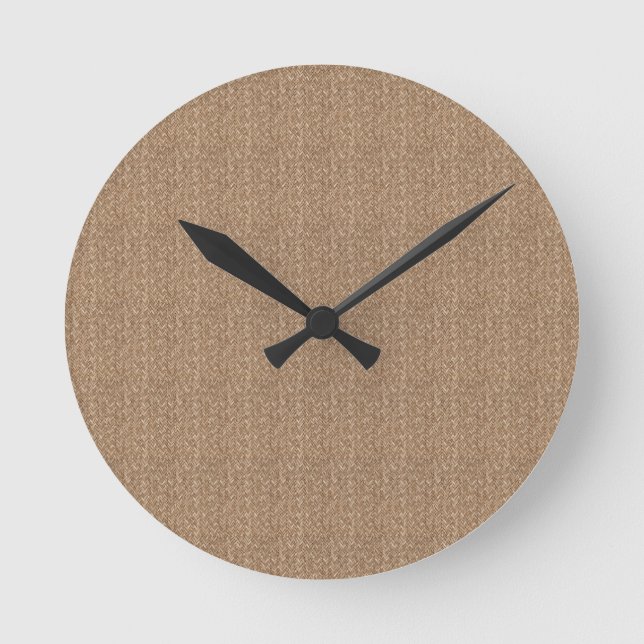 Elegant simple natural bamboo fiber Round Clock (Front)