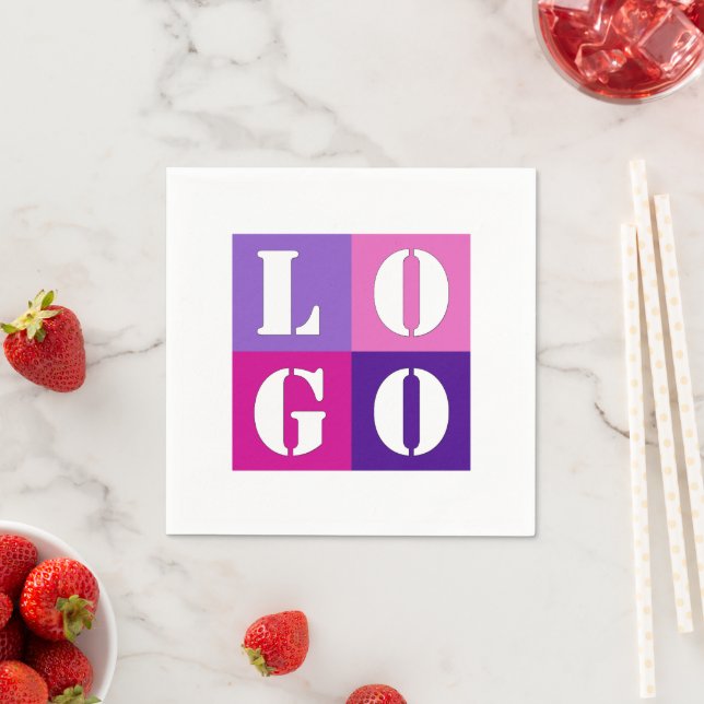 Elegant Simple Personalized Wedding Custom Idea  Napkins (Insitu)