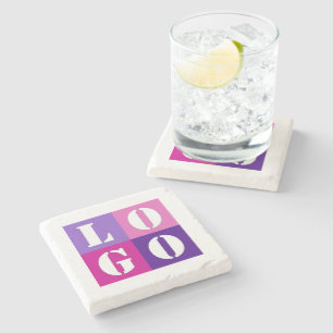 Elegant Simple Personalized Wedding Custom Idea  Stone Coaster