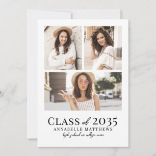 Elegant Simple Photo Graduation Party Invitation