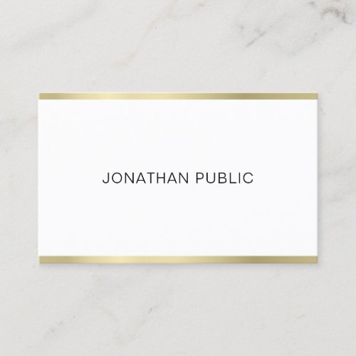 Elegant Simple Plain Professional Design Modern Business Card