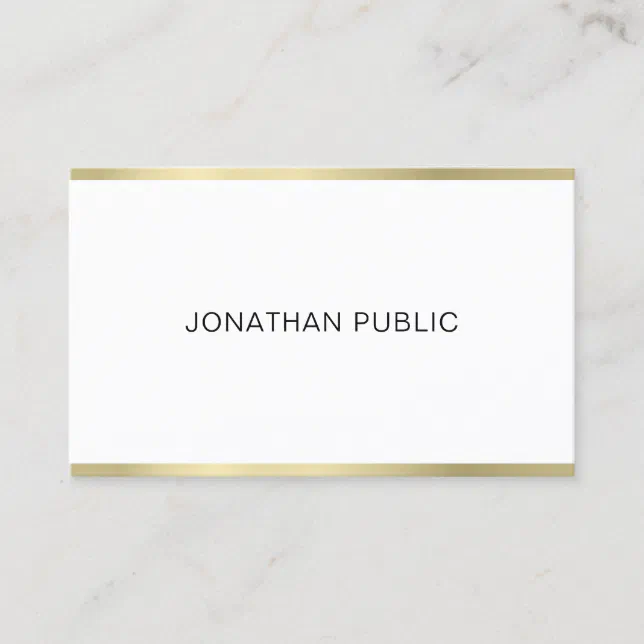 Elegant Simple Plain Professional Design Modern Business Card | Zazzle