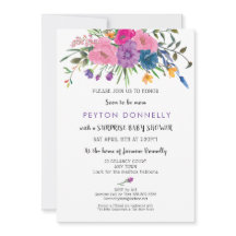 Elegant Simple Pretty Floral Baby Shower