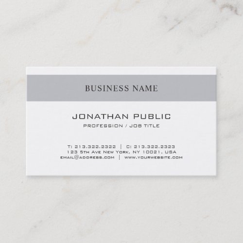 Elegant Simple Professional Design Modern Trendy Business Card