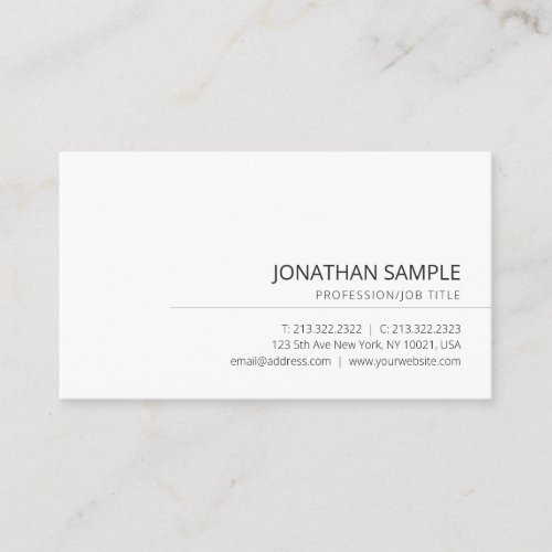 Elegant Simple Professional Modern Template Business Card