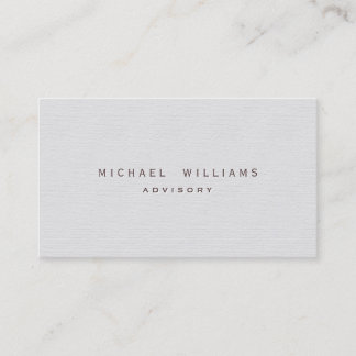 Elegant simple professional profession metal shine business card