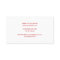 Elegant Simple Red White Beauty Salon Coupon