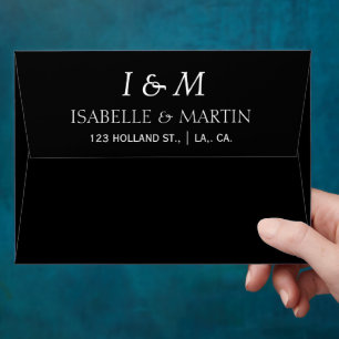 Elegant Simple Script Modern Wedding Classic Envelope