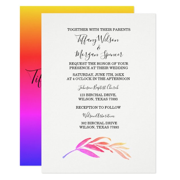 Elegant Simple Script Same Sex Wedding Invite Zazzle Com   Elegant Simple Script Same Sex Wedding Invite R7badf4e5c0c54118aefc7fdddb2a8090 6gdu5 630 