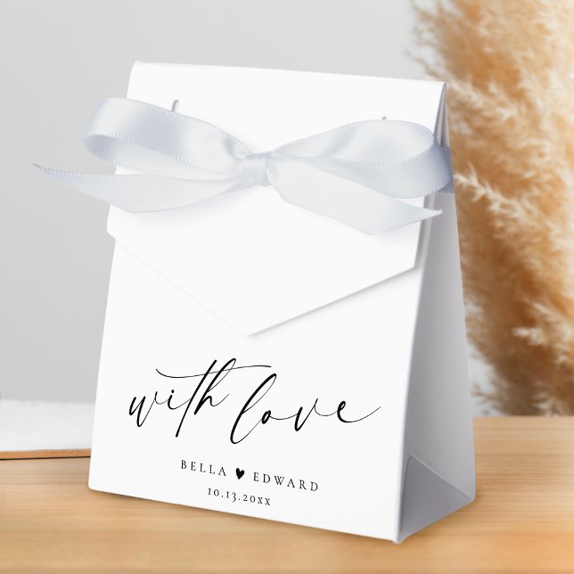 Elegant Simple Script Wedding Favor Box (Creator Uploaded)