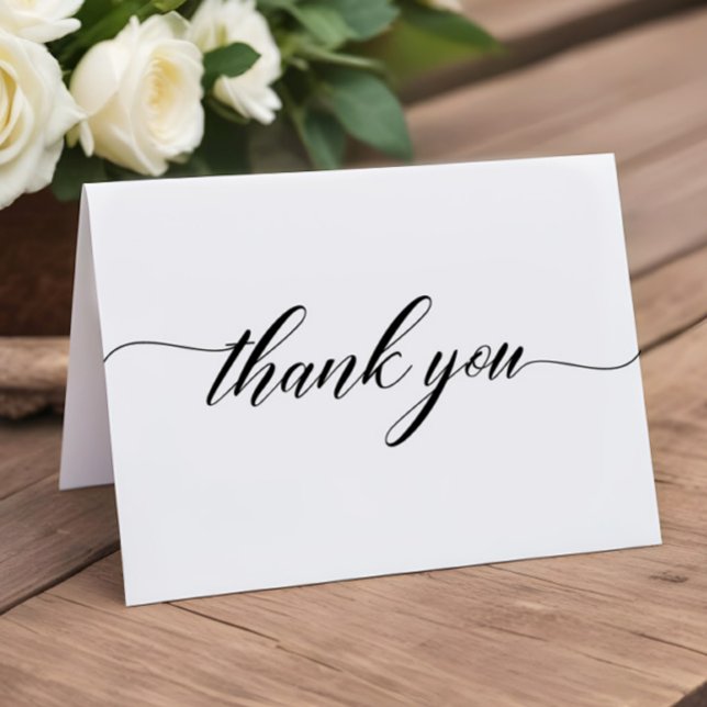 Elegant Simple Shower or Wedding Thank You Card (Creator Uploaded)