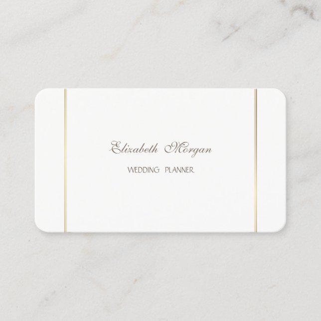 Elegant Simple Stylish Modern Business Card (Front)