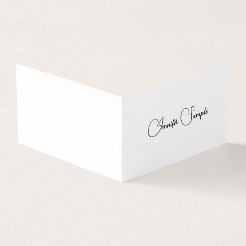 Elegant Simple Template Modern Minimalist Folded Business Card