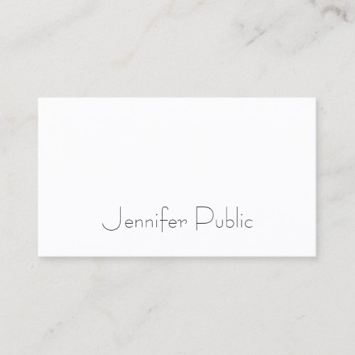 Elegant Simple Template Modern Professional Chic Business Card