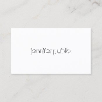 Elegant Simple Template Modern Professional Cool Business Card by art_grande at Zazzle