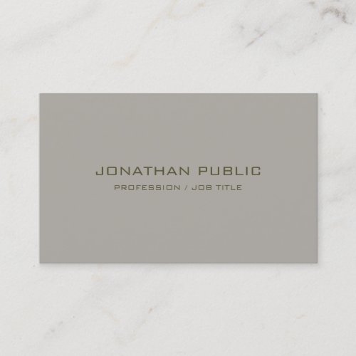 Elegant Simple Template Trendy Minimalist Modern Business Card