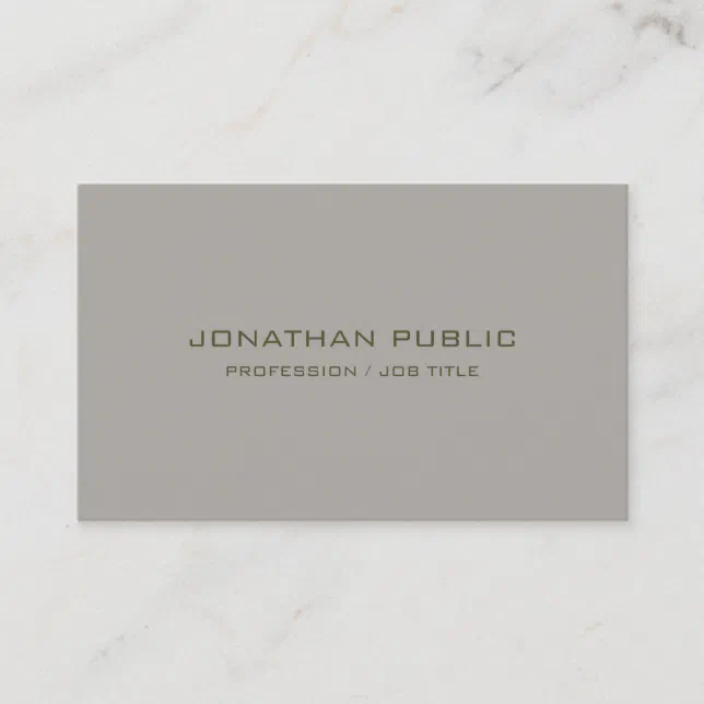 Elegant Simple Template Trendy Minimalist Modern Business Card | Zazzle