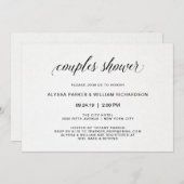 Elegant Simple Typography | Couples Shower Invitation (Front/Back)