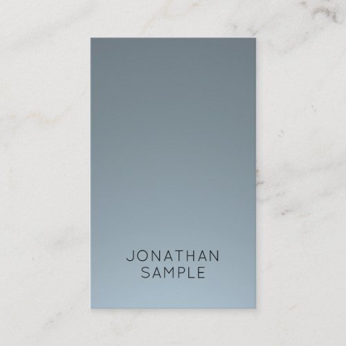 Elegant Simple Vertical Design Modern Luxury Plain Business Card