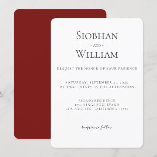 Elegant Simple Wedding
