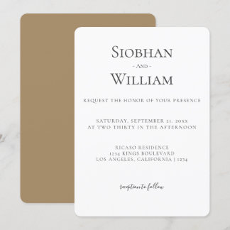 Elegant Simple Wedding
