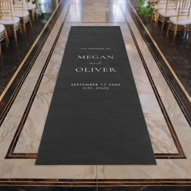 Elegant Simple Wedding Aisle Runner Rug (Creator Uploaded)
