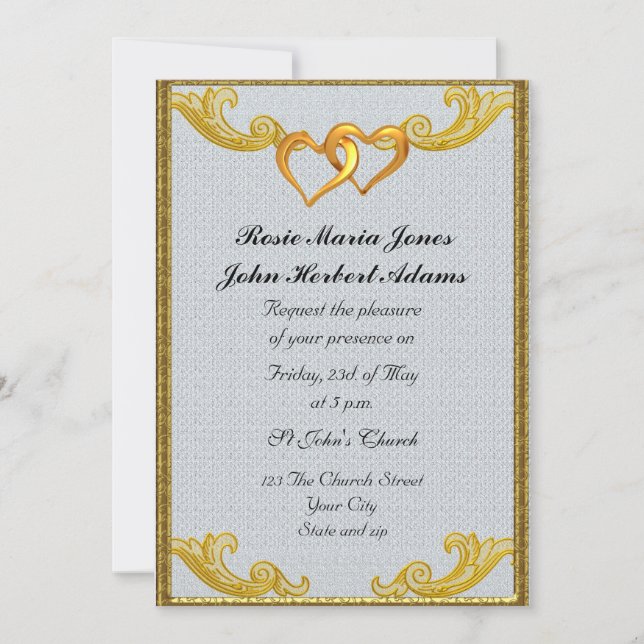 Elegant Simple Wedding Invitation (Front)