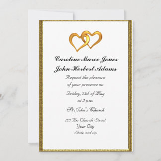 Elegant Simple Wedding Invitation White