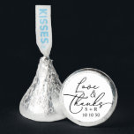 Elegant Simple Wedding Love and Thanks Hershey®'s Kisses®<br><div class="desc">Elegant Simple Wedding Love and Thanks Hershey®'s Kisses®</div>