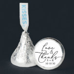 Elegant Simple Wedding Love and Thanks Hershey®'s Kisses®<br><div class="desc">Elegant Simple Wedding Love and Thanks Hershey®'s Kisses®</div>