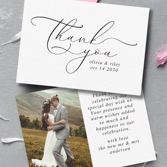 Elegant Simple Wedding Thank You Script Photo  (Creator Uploaded)