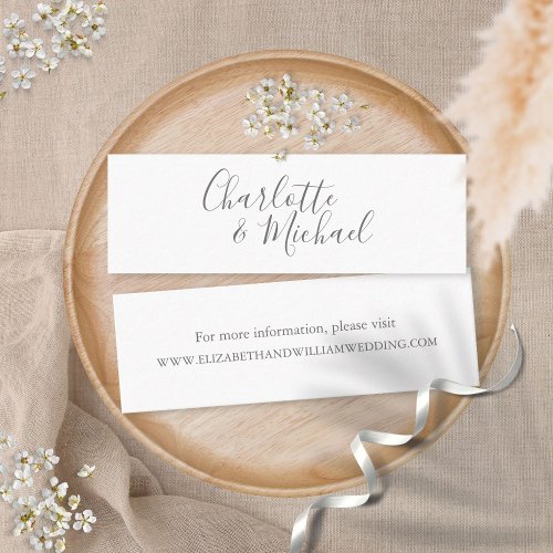 Elegant Simple Wedding Website Cards