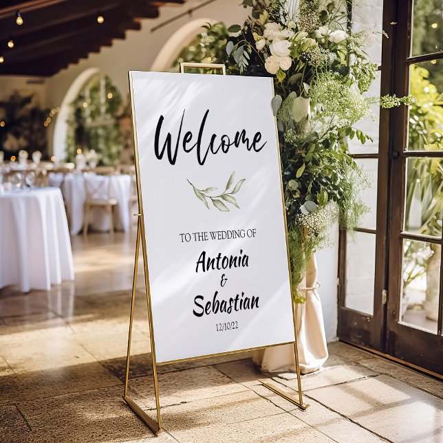 Elegant Simple Welcome Wedding Sign Foam Board (Creator Uploaded)