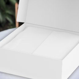 Elegant Simple White Wedding Tissue Paper