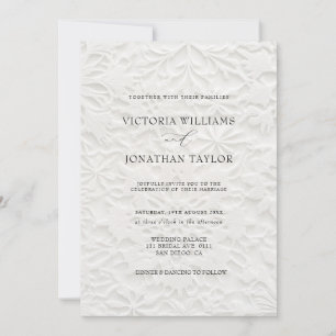 Elegant Simple Winter Wedding Invitation