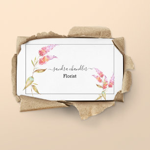 Elegant Simplistic Florist Business Card