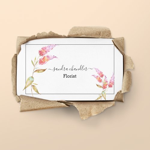 Elegant Simplistic Florist Business Card