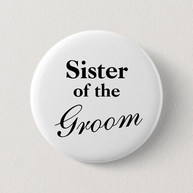 Elegant Sister of the groom buttons (Front)