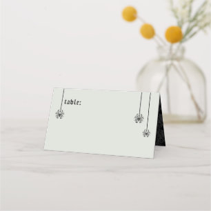 Elegant Skeletons Wedding Place Card