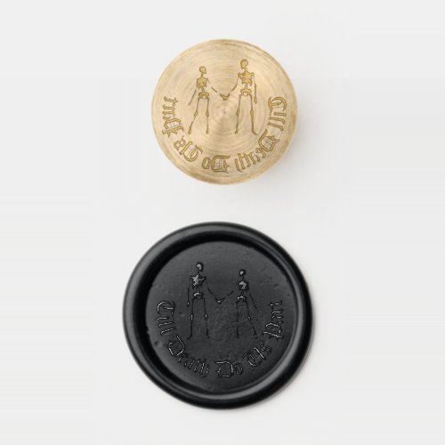 Elegant Skeletons Wedding  Wax Seal Stamp