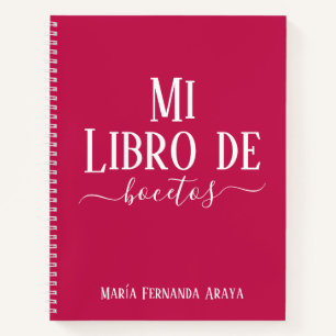 Elegant Sketching Book Gifts Fuscia to Her