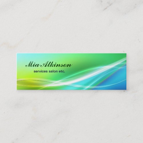 elegant skinny business card