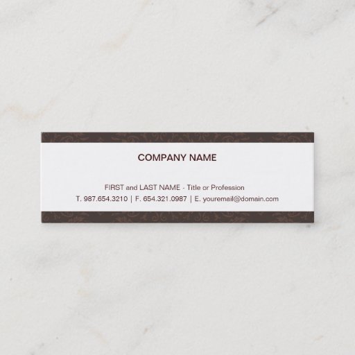 Customizable Elegant Skinny Card Business Card Templates