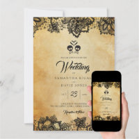 Christmas Wedding Invitation Watercolor Greenery