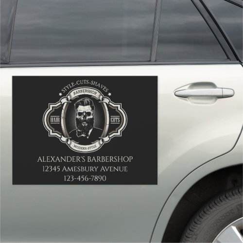 Elegant Skull Personalize  Car Magnet